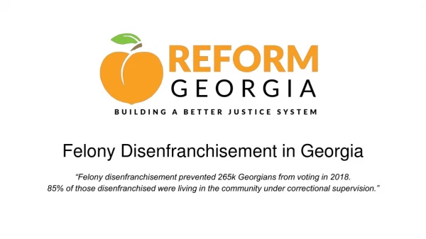 Felony Disenfranchisement in Georgia