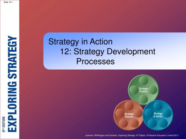 Strategy in Action      12: Strategy Development  	    Processes