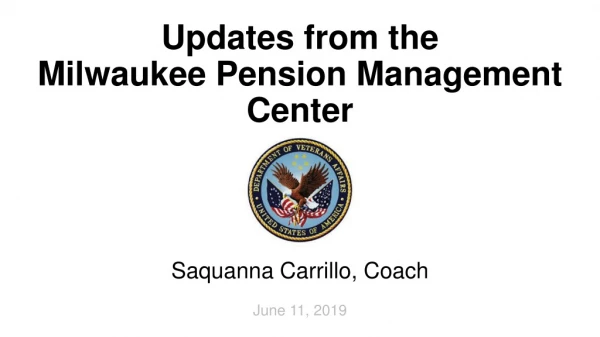 Updates from the  Milwaukee Pension Management Center