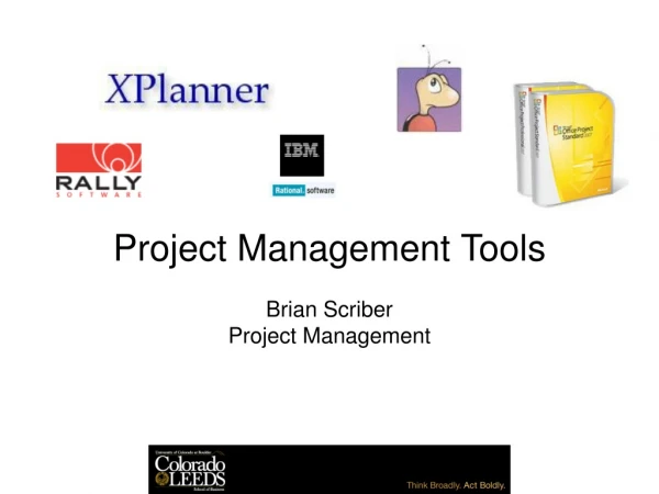 Project Management Tools Brian Scriber Project Management