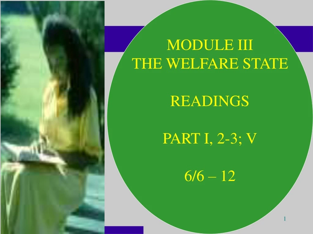 module iii the welfare state readings part