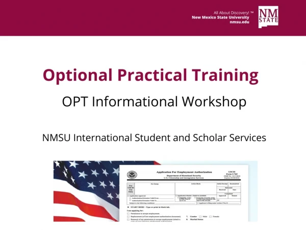 Optional Practical Training