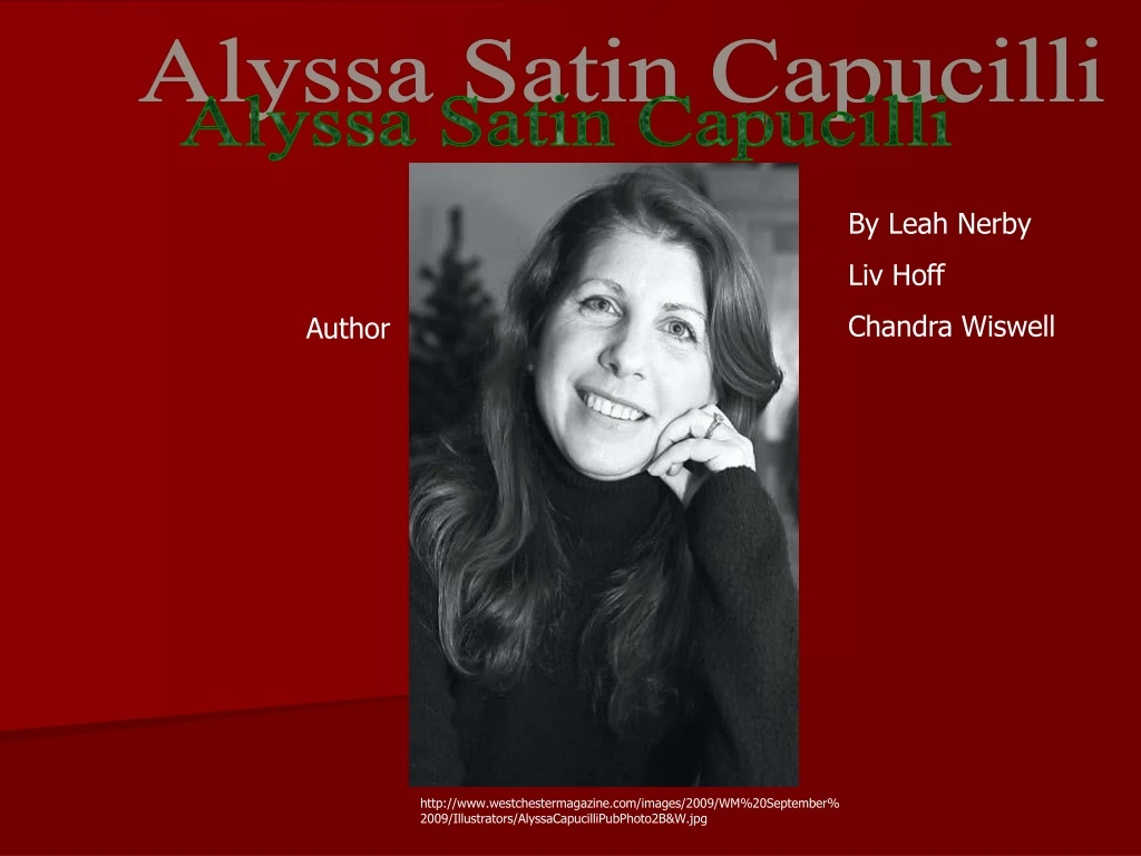 alyssa satin capucilli