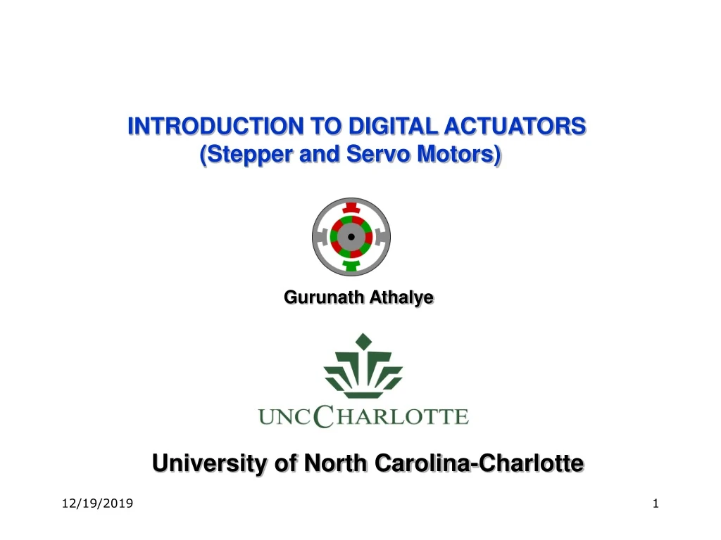 introduction to digital actuators stepper