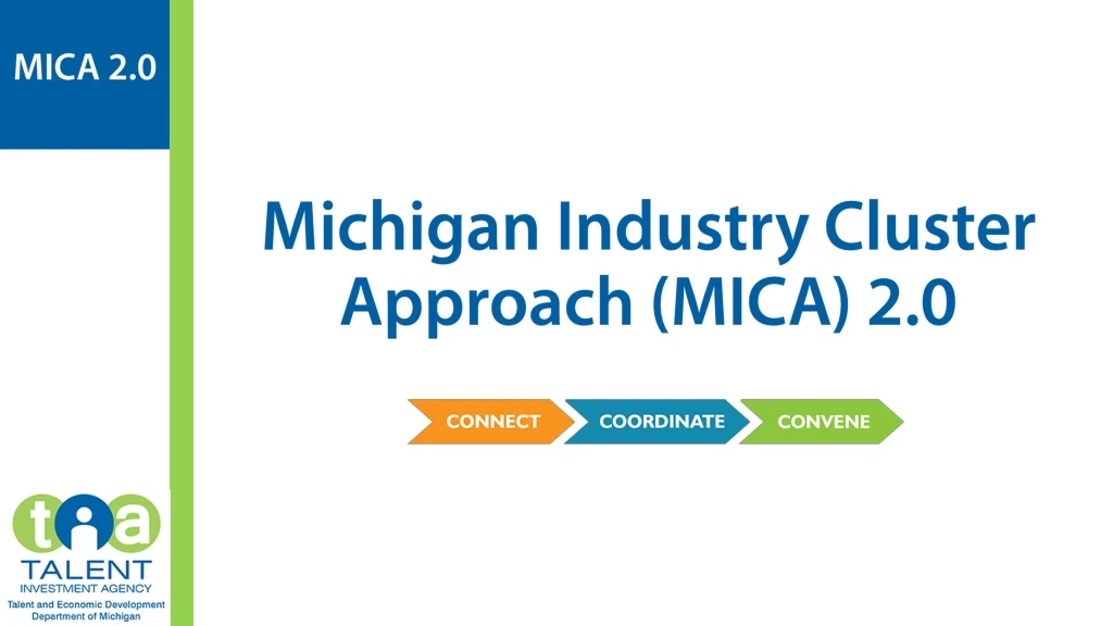 michigan industry cluster approach mica 2 0