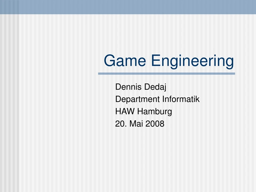 game engineering