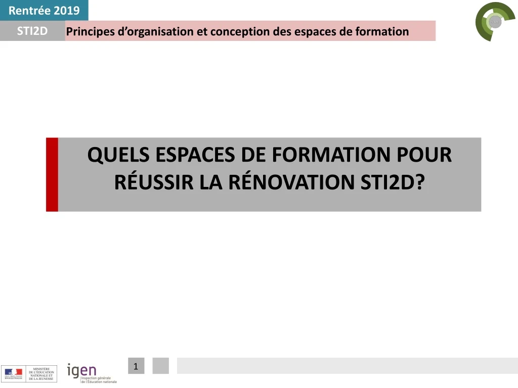 principes d organisation et conception des espaces de formation