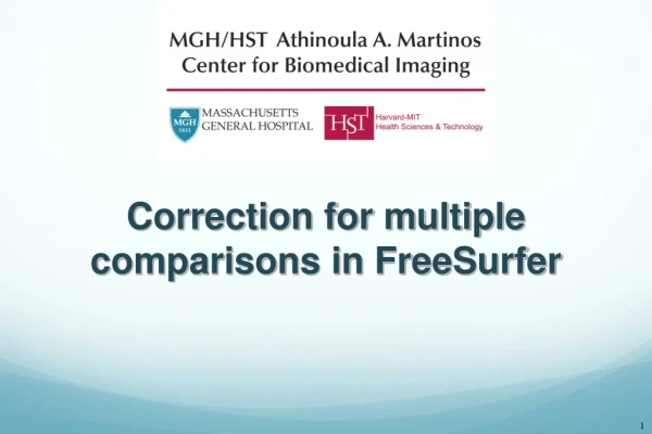 Correction for multiple comparisons in FreeSurfer