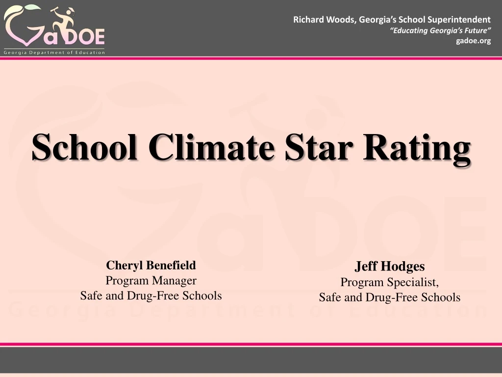 school climate star rating
