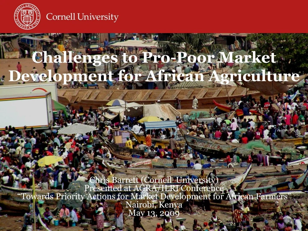 challenges to pro poor market development