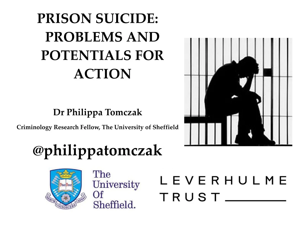 prison suicide problems and potentials for action