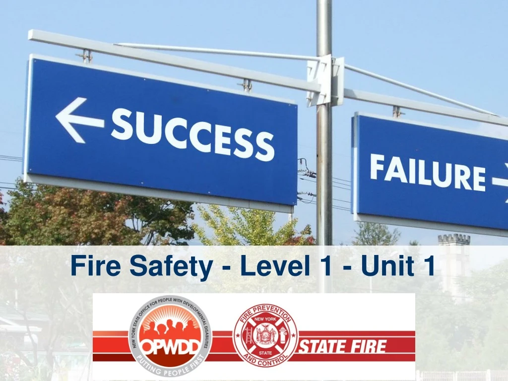 fire safety level 1 unit 1