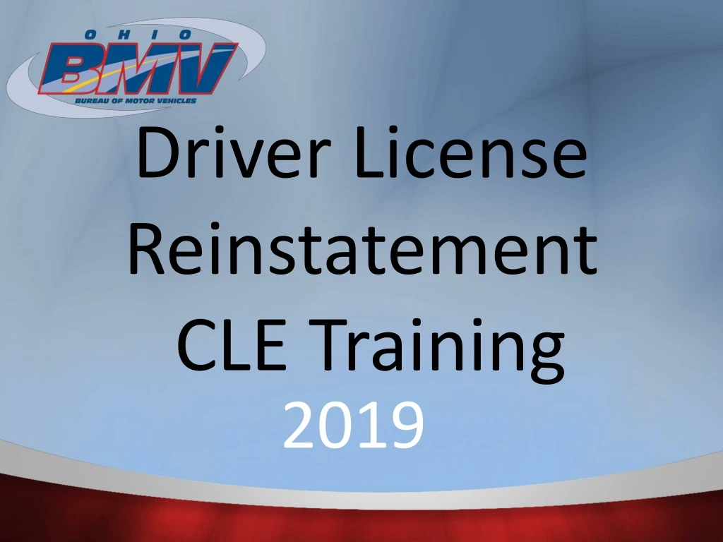 driver license reinstatement cle training