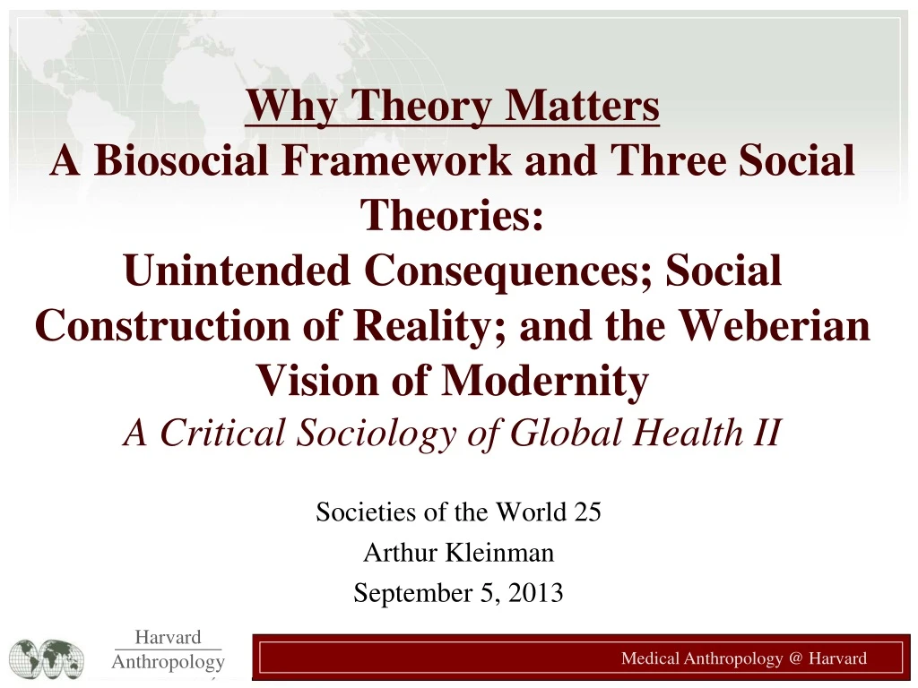 societies of the world 25 arthur kleinman september 5 2013