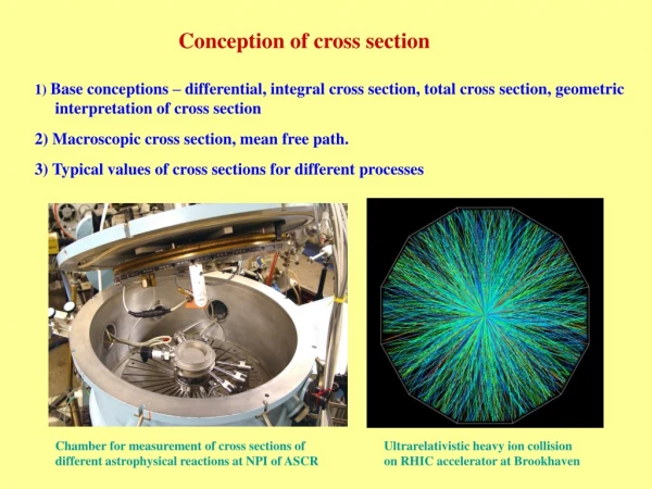 Conception of cross section