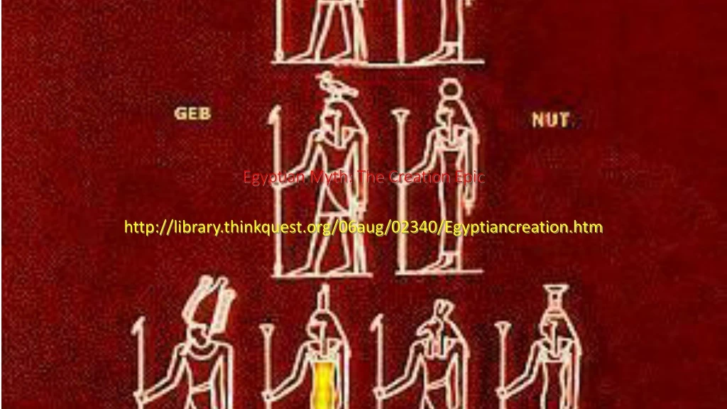 egyptian myth the creation epic