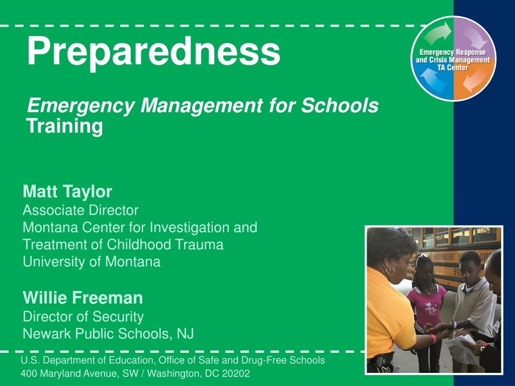 preparedness emergency management for schools training