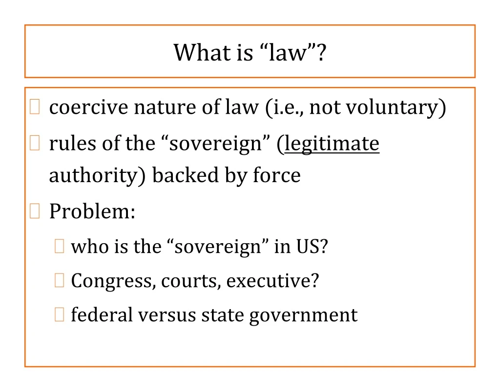 what is law