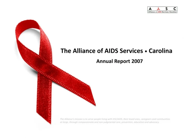 The Alliance of AIDS Services  •  Carolina