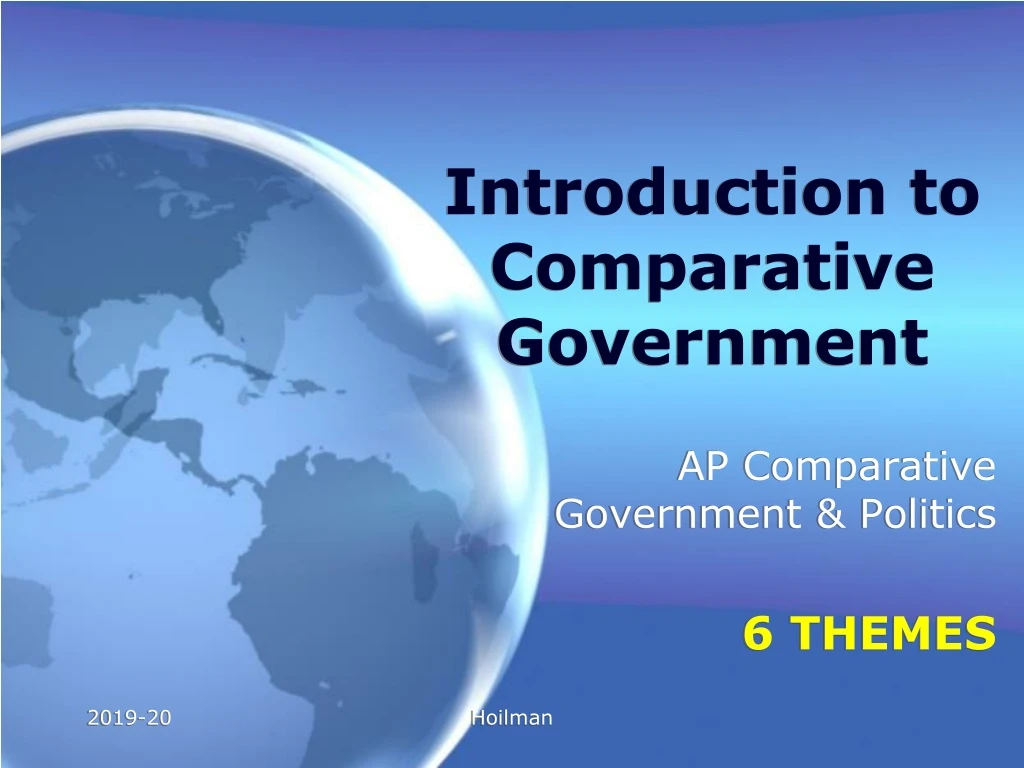 introduction to comparative government