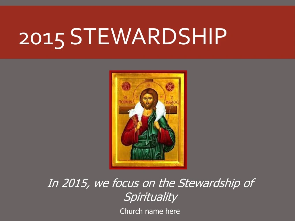 2015 stewardship