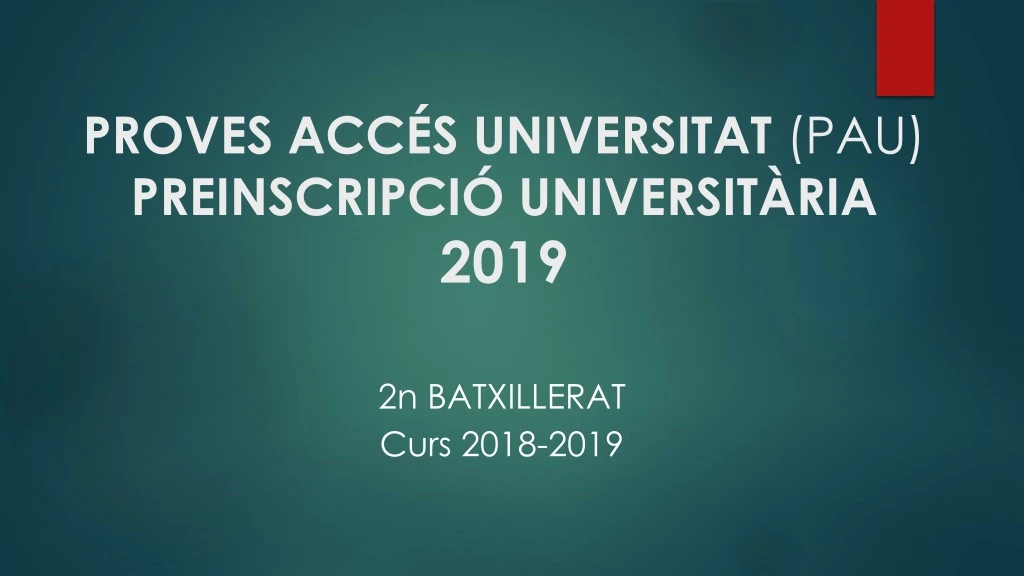 proves acc s universitat pau preinscripci universit ria 2019