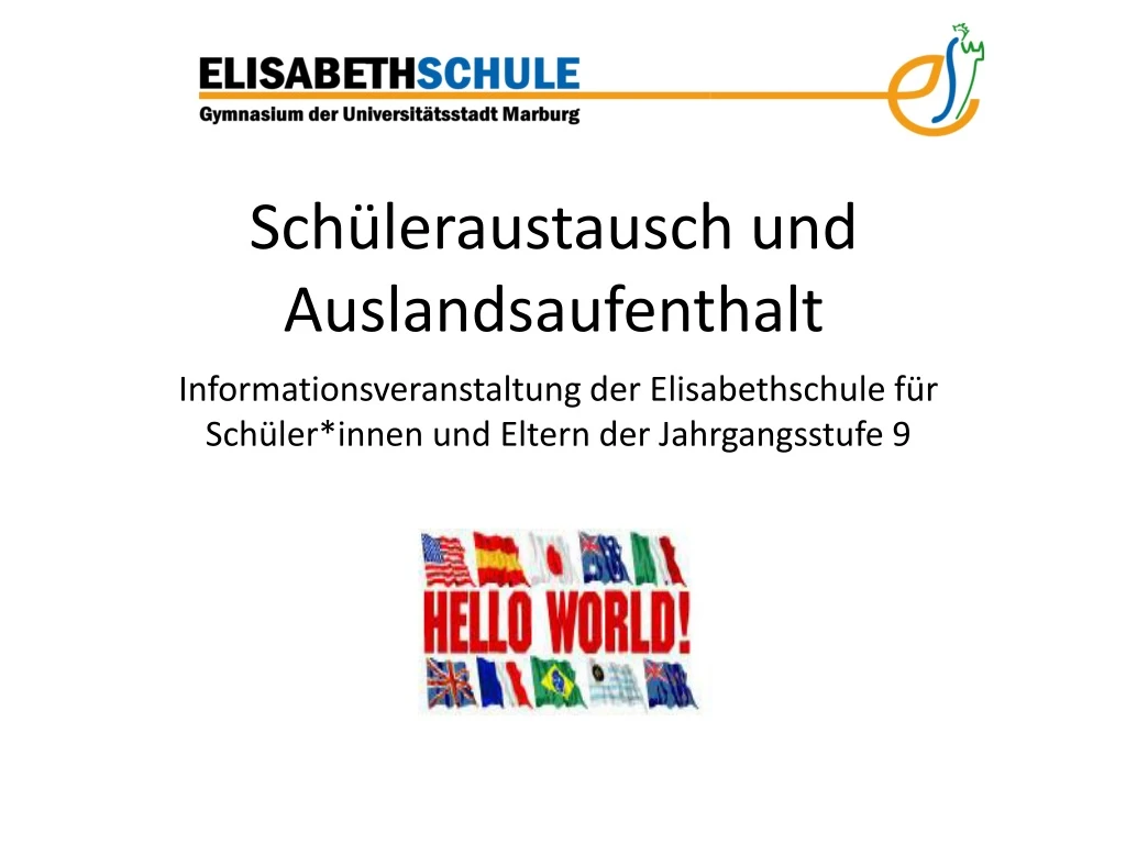 sch leraustausch und auslandsaufenthalt