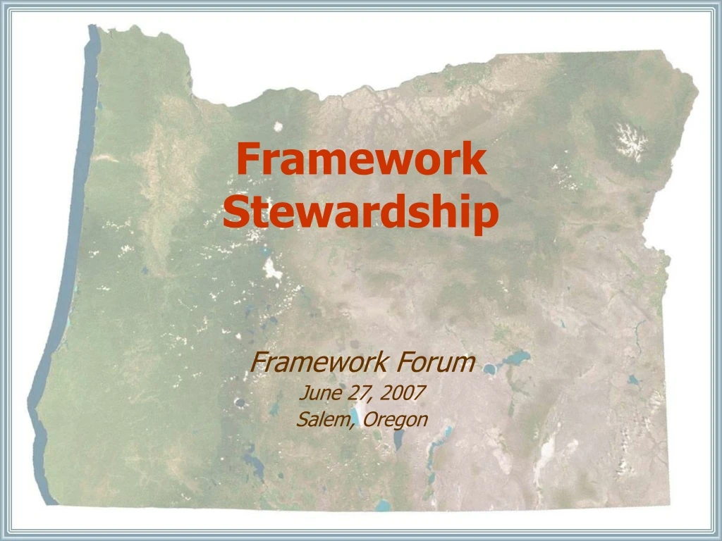 framework stewardship