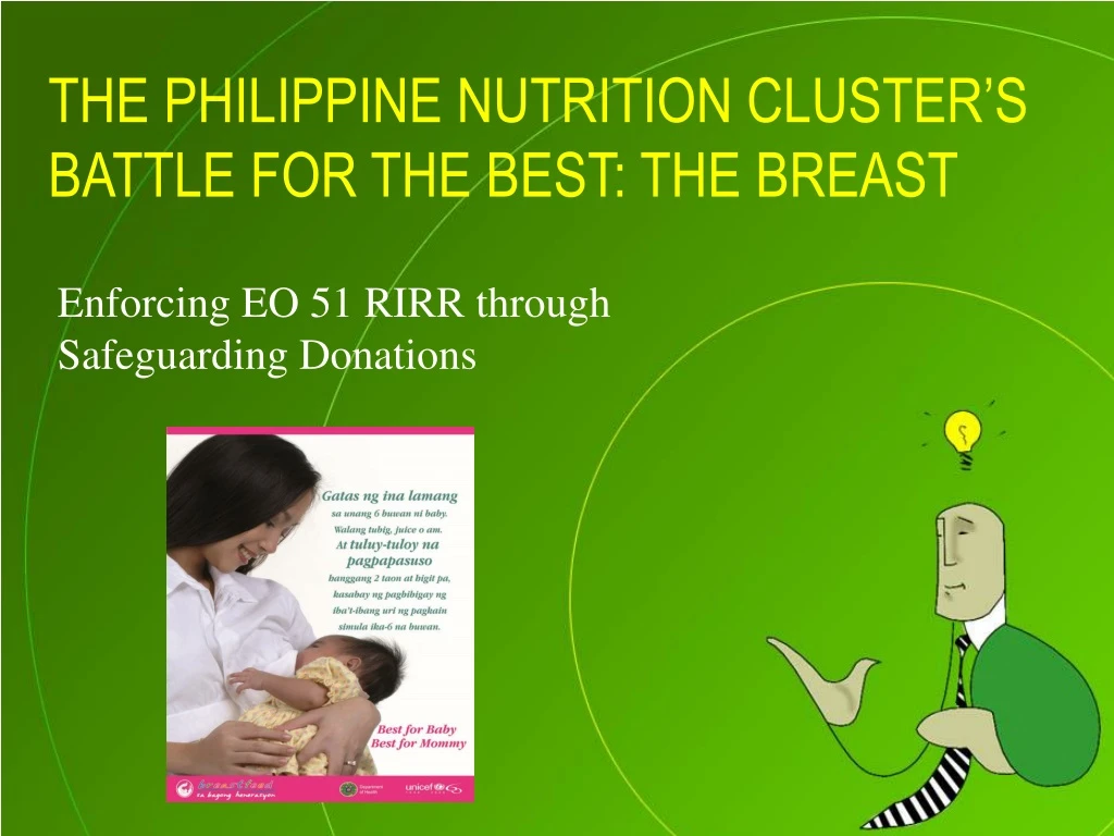 the philippine nutrition cluster s battle