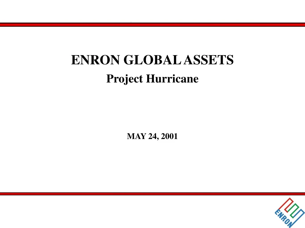 enron global assets project hurricane may 24 2001