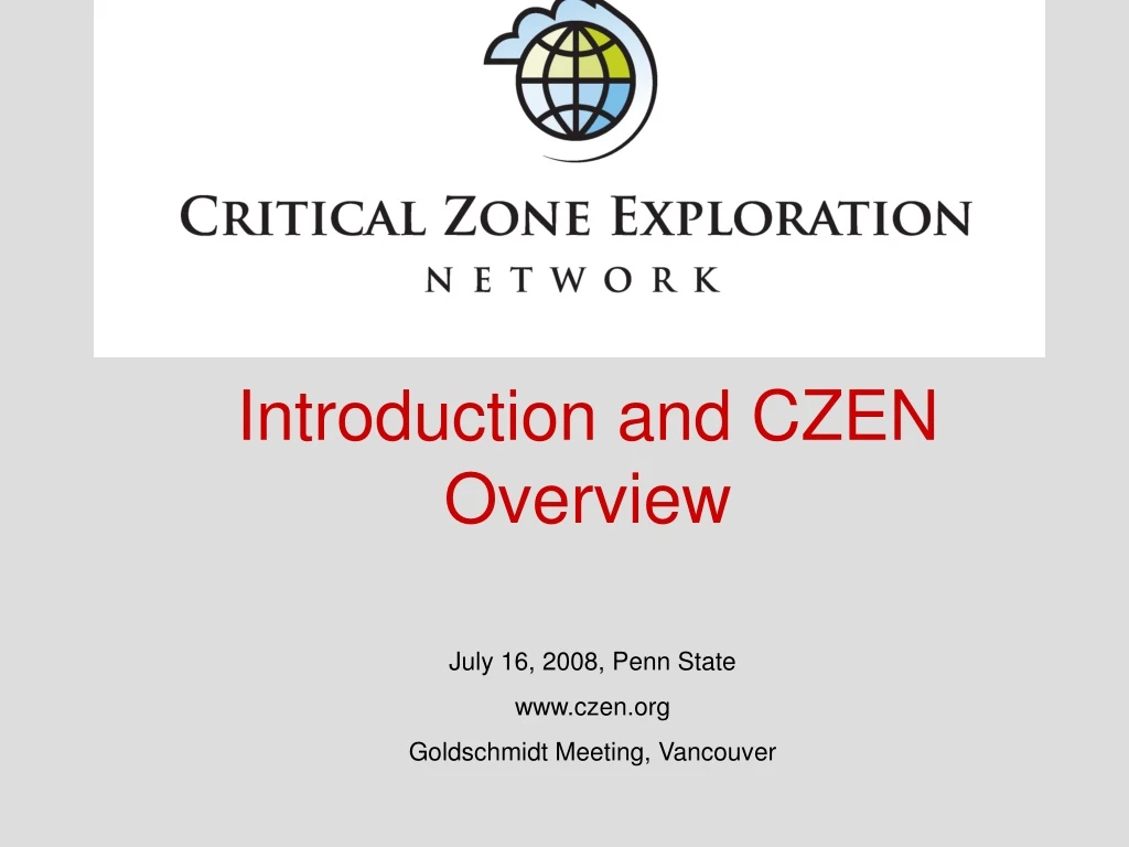 introduction and czen overview