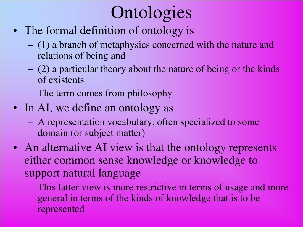 ontologies