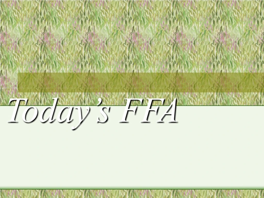 today s ffa