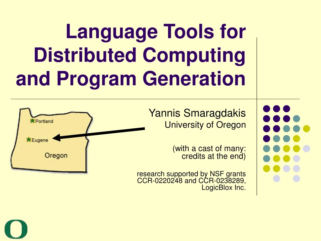 language tools for distributed computing and program generation