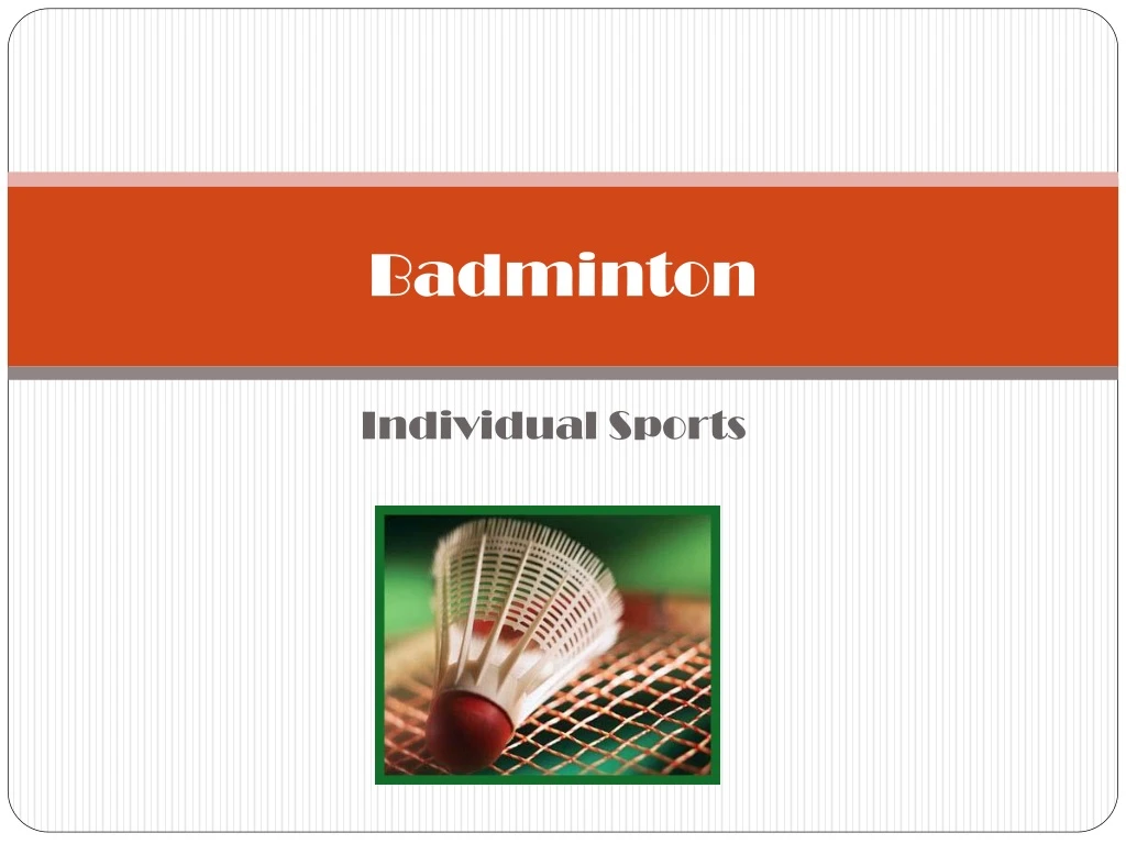 PPT - Badminton PowerPoint Presentation, Free Download - ID:9078035