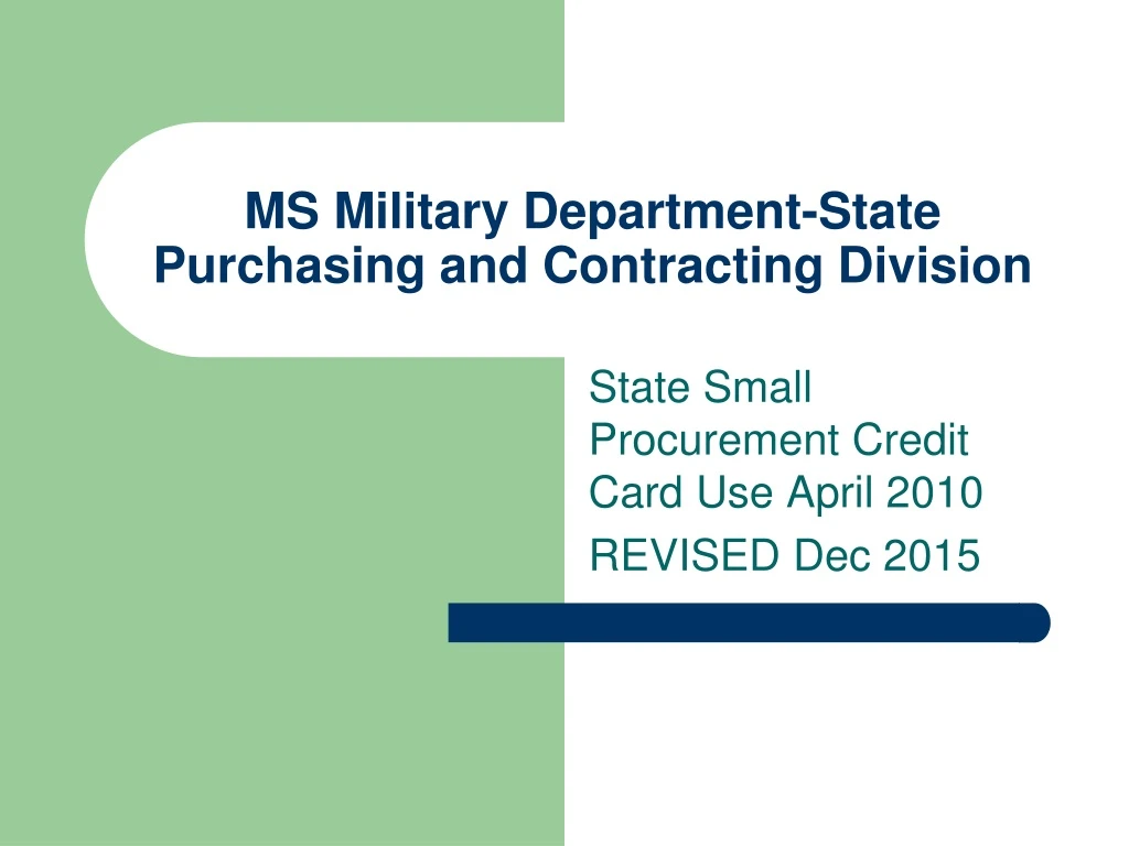 ms military department state purchasing and contracting division