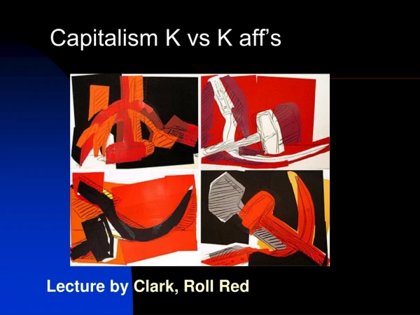 Lecture by Clark, Roll Red