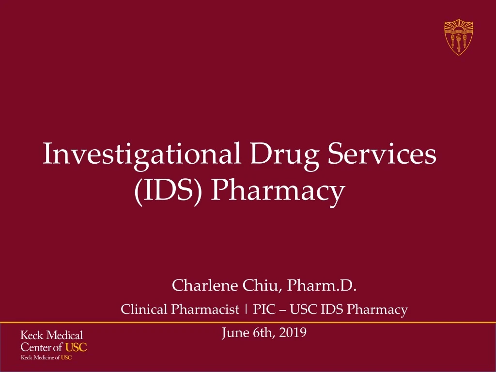 investigational drug services ids pharmacy