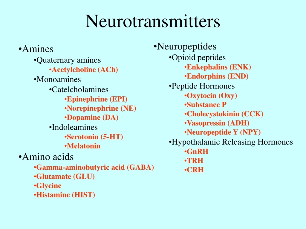 neurotransmitters