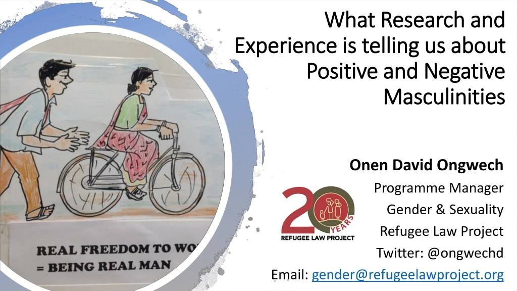 what research and experience is telling us about positive and negative masculinities