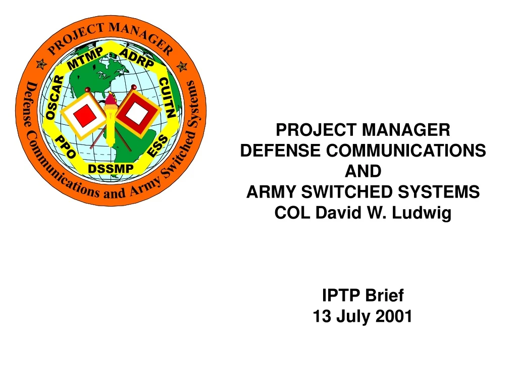 project manager defense communications and army