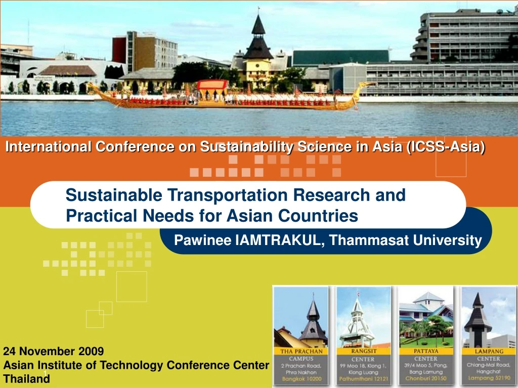 sustainable transportation research and practical needs for asian countries