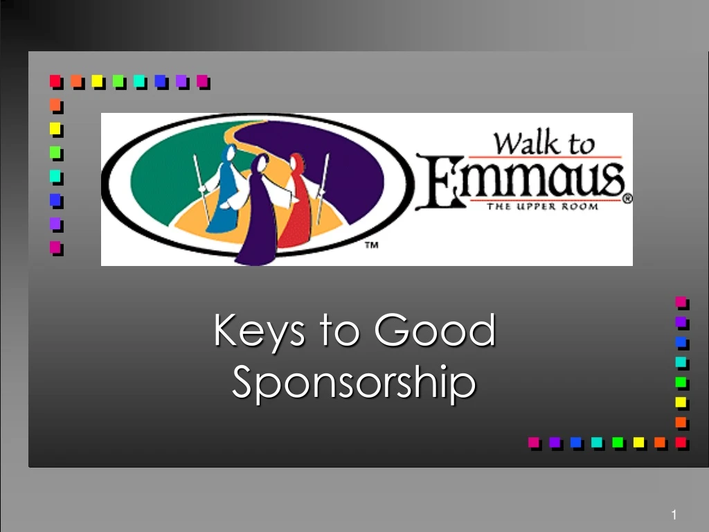 keys to good sponsorship