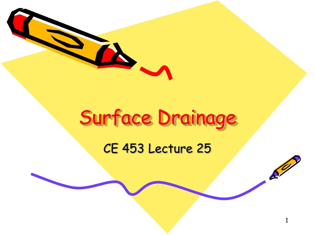 surface drainage