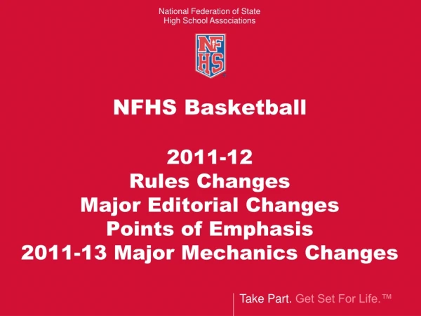NFHS Basketball 2011-12 Rules Changes