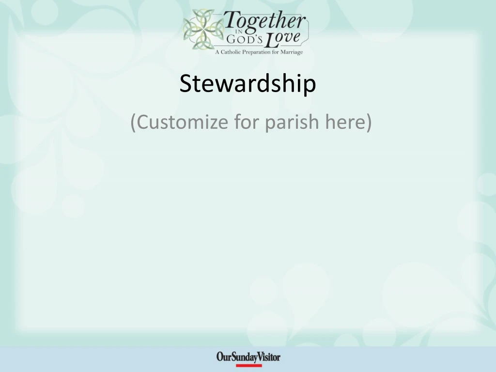 stewardship