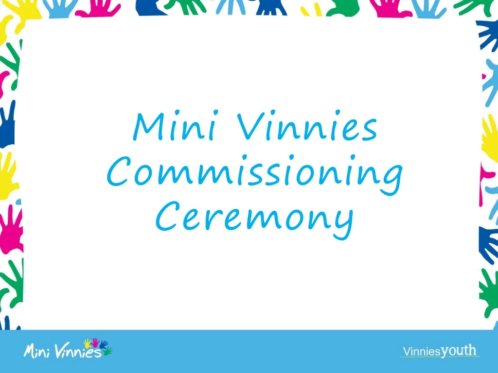 mini vinnies commissioning ceremony