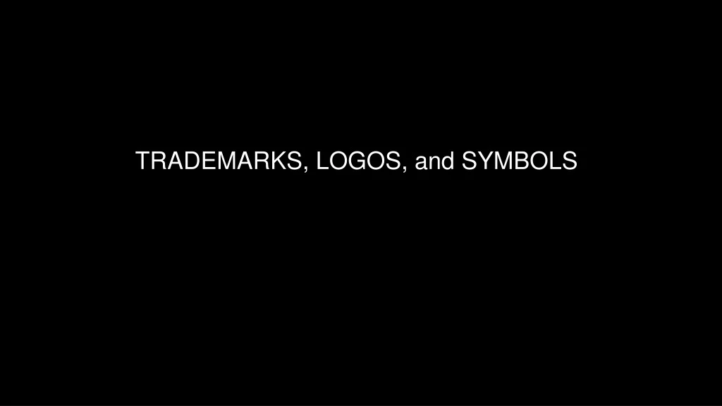 trademarks logos and symbols