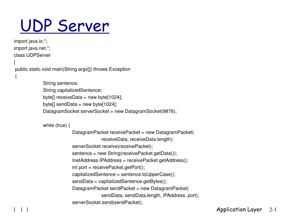 udp server