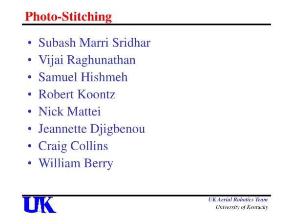 Photo-Stitching
